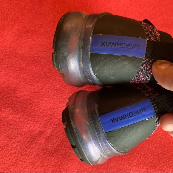 NIKE Air  Sz 8 VaporMax Flyknit 3 Throwback Future Sneakers - Picture 9 of 11